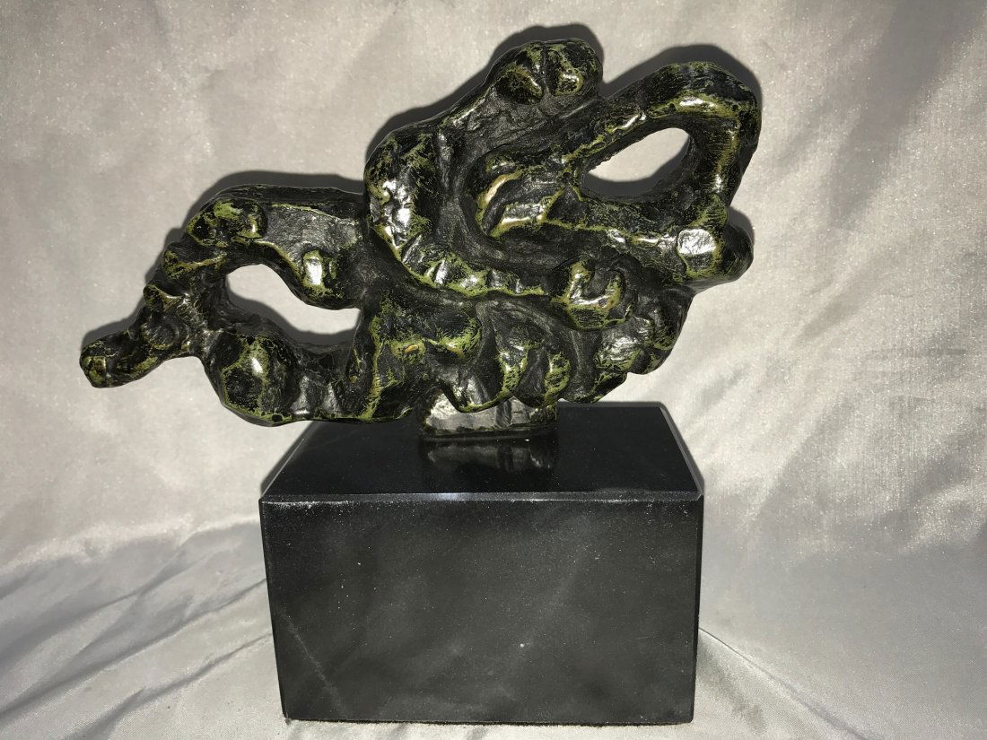 JACQUES LIPCHITZ RARE ABSTRACT BRONZE SCULPTURE: Abstract bronze sculpture Jacques Lipchitz (LITHUANIAN, 1891-1973). Signedafter cast Lipchitz. Measures approx. 4 1/2" height x 8" length. Base: 5" x 3" x 3"