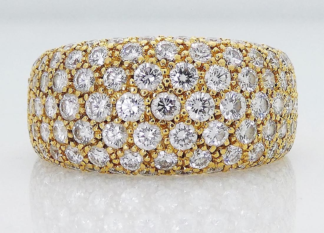 Cartier 18k 3.00 TCW Round Diamond Wedding Band Ring (1 of 5)