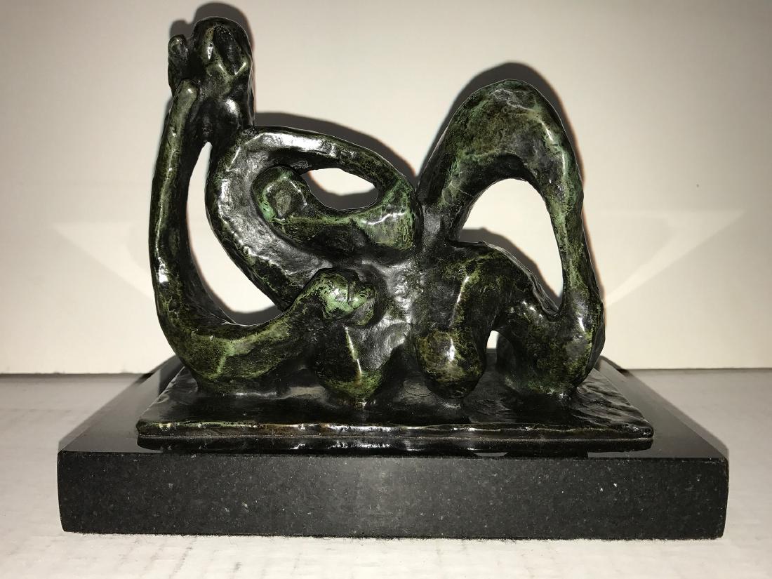 JACQUES LIPCHITZ RUSSIAN- LITHUANIAN ABSTRACT: JACQUES LIPCHITZ RUSSIAN- LITHUANIAN ABSTRACT,,Jacques Lipchitz (1891 -- 1973) Abstract Figural Bronze After Cast Measures 6 1/2" L X 5.8" Tall Base 7 1/2" L x 4 1/2" Wide Signed Lipchitz, and Numbere