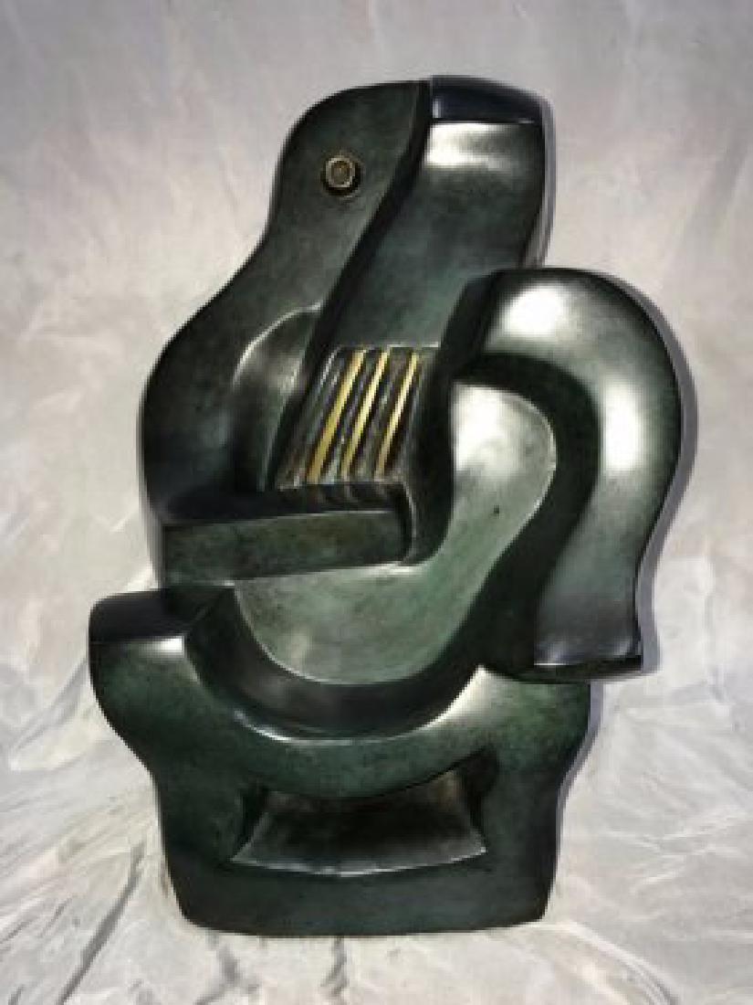 JACQUES LIPCHITZ RARE HUGE BRONZE SCULPTURE: JACQUES LIPCHITZ RARE HUGE BRONZE SCULPTURE::Huge bronze sculpture Jacques Lipchitz (LITHUANIAN, 1891-1973). After Cast Signed Lipchitz and dated 1922. Foundry Marks Roman Bronze Works Measures approx