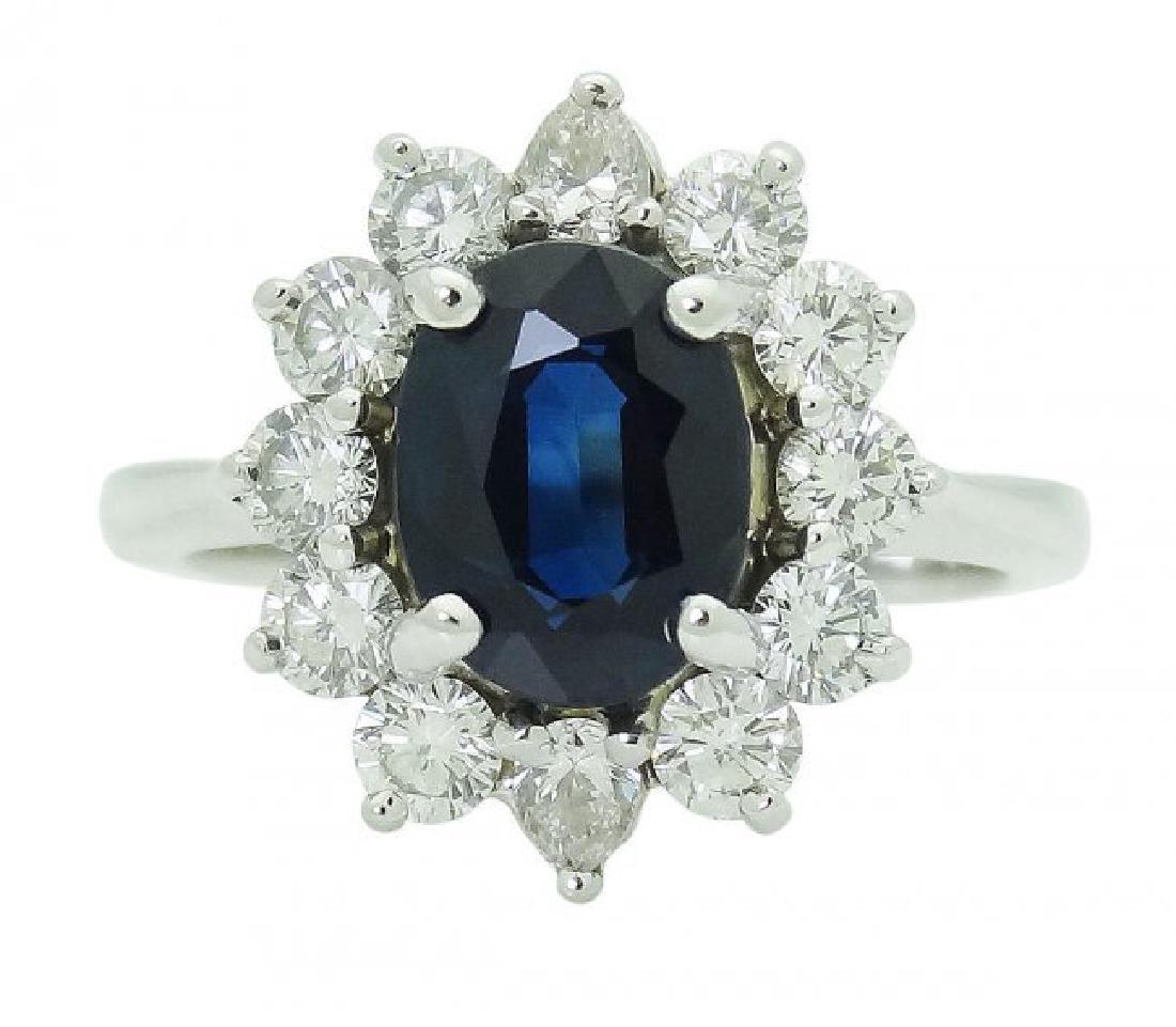 Princess Diana Style 14k White Gold 3.00 TCW Diamond & (1 of 6)