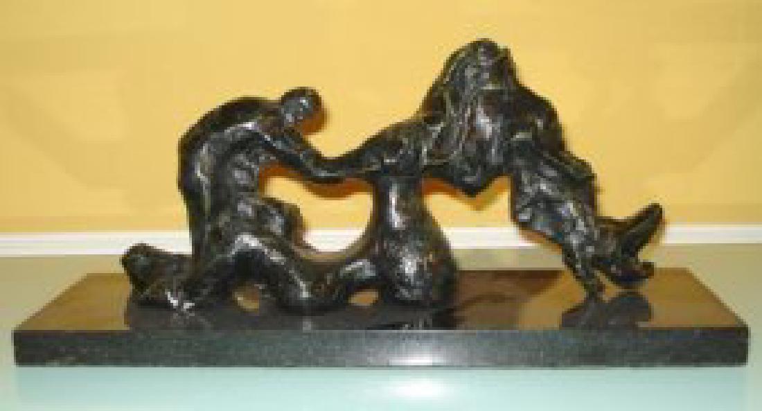 LARGE JACQUES LIPCHITZ FRENCH BRONZE: Large French Bronze abstract sculpture after Jacques Lipchitz (1891-1973) Signed Lipchitz and numbered 3/9. Measures: 14 L With base 14L x 5 W