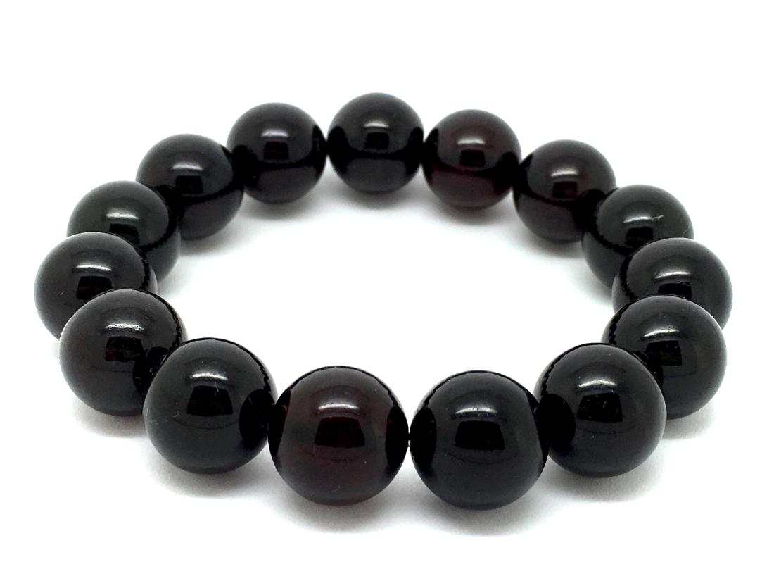 Baltic Amber Bracelet Cherry Colour Beads (1 of 10)