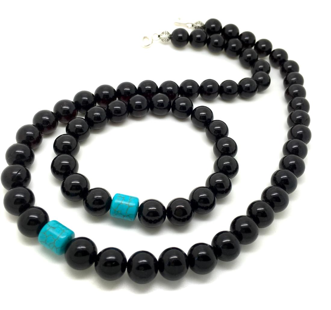 Baltic Amber Jewelry Set Necklace & Bracelet Cherry (1 of 10)