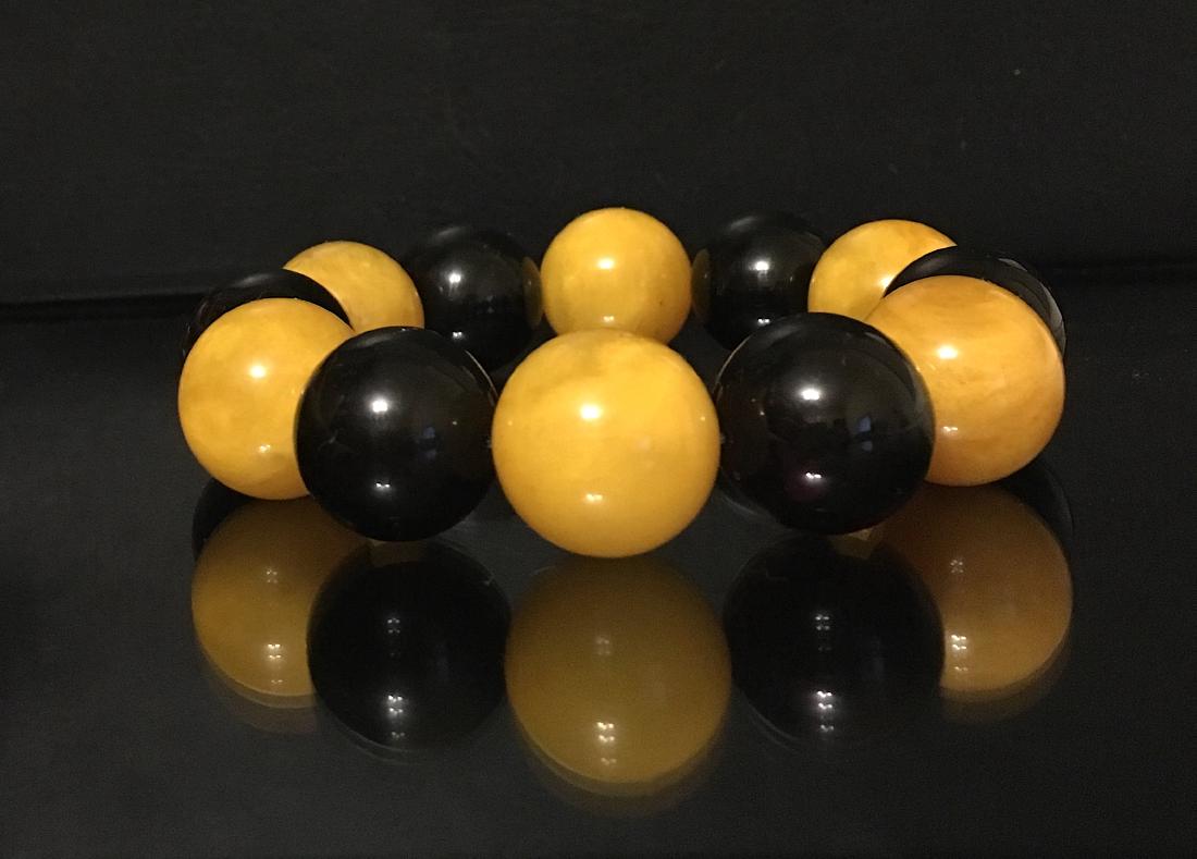 Baltic Amber Bracelet Colour Mix Cherry & Egg Yolk (1 of 9)