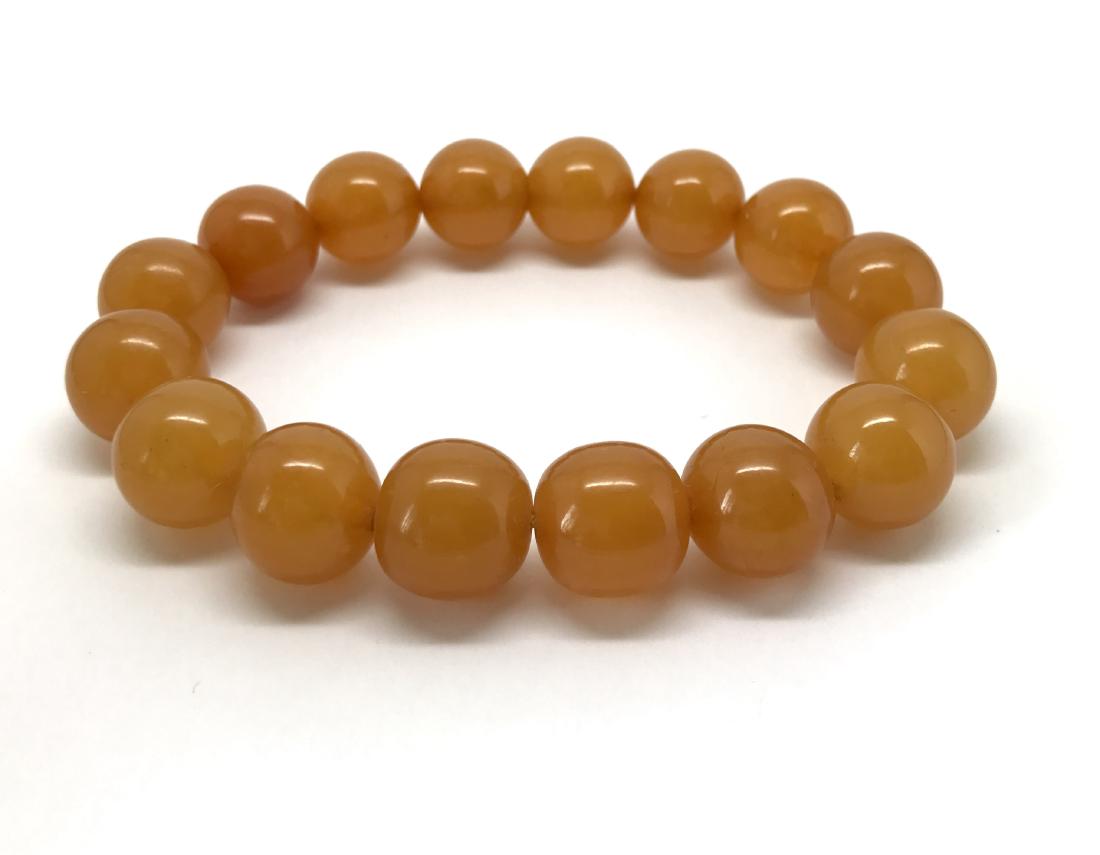 Baltic Amber Bracelet Art Deco Butterscotch Colour (1 of 9)