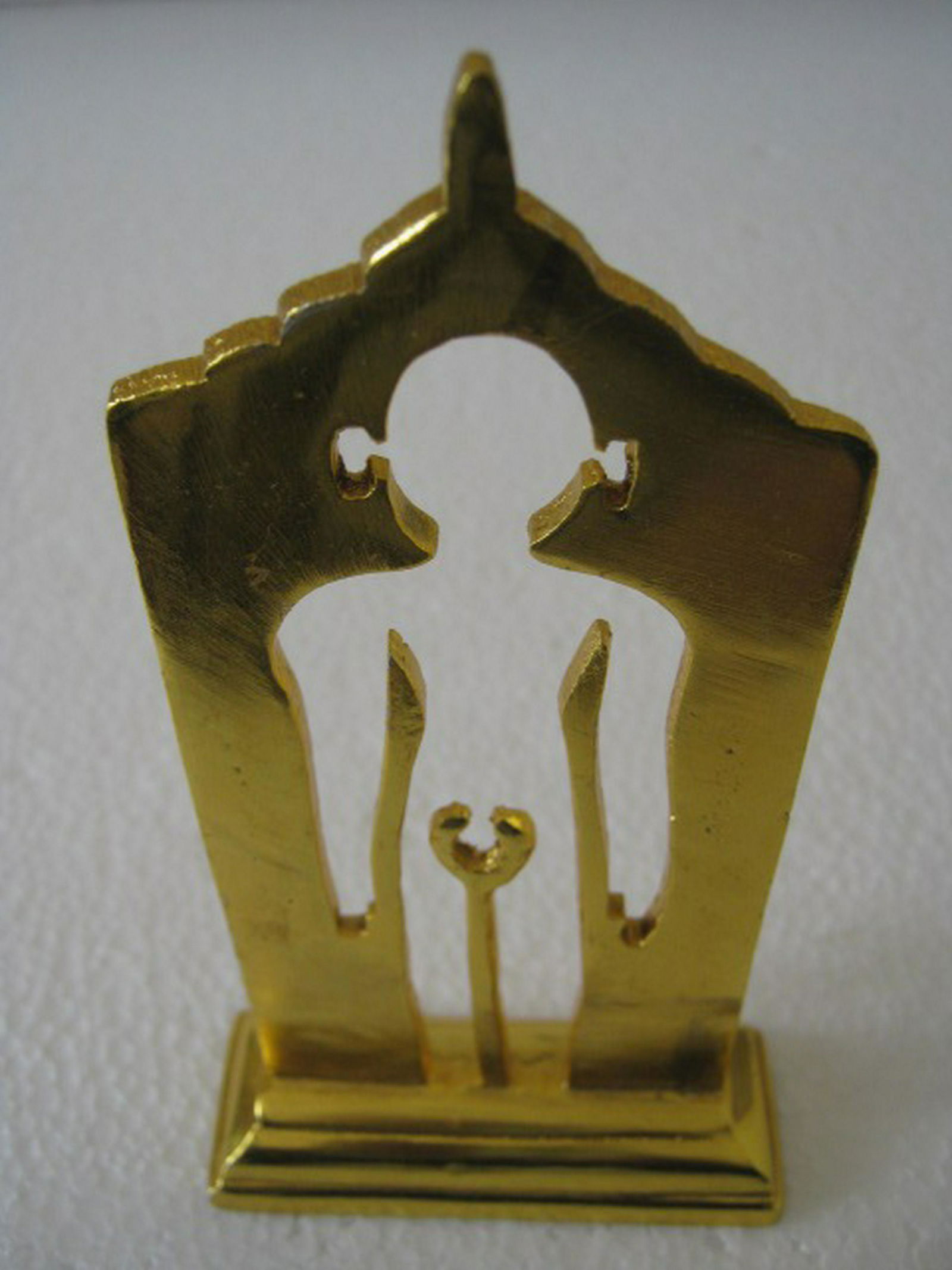 Indian Brass Gilt Jain statue Cutout (1 of 4)