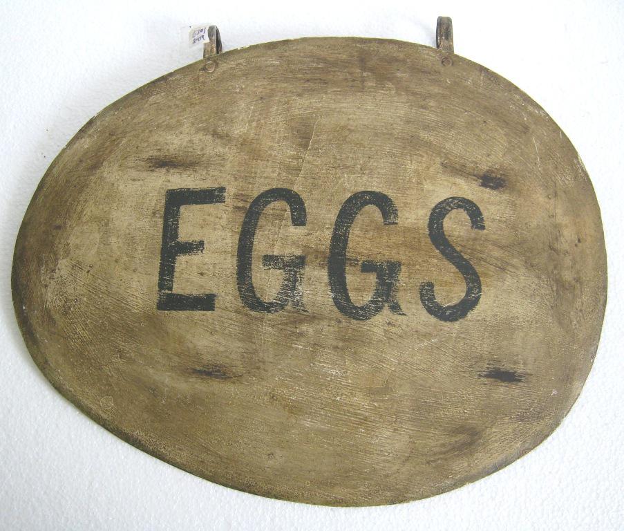 Eggs trade store display advertisement sign (1 of 4)