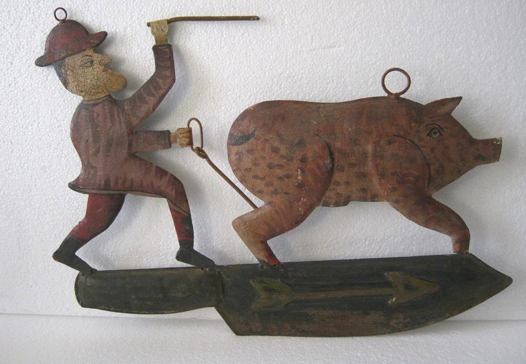 Iron butcher's store display trade sign (1 of 5)