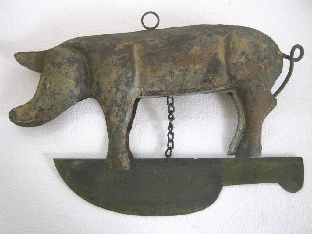 Iron pig butcher's trade sign , store display (1 of 8)