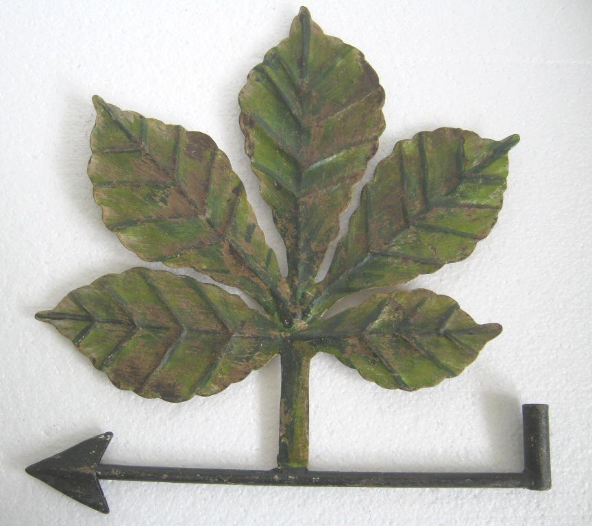 Iron leaves weather vane embossed (1 of 5)