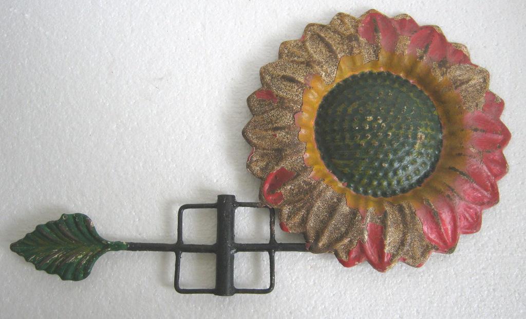 Iron flower weather vane (1 of 6)