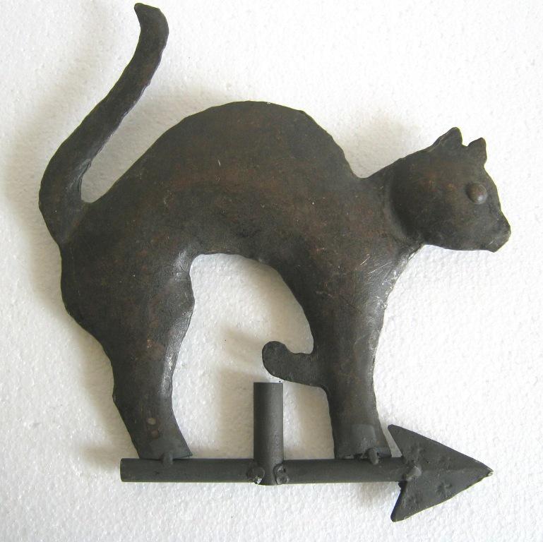 Iron cat weather vane (1 of 7)