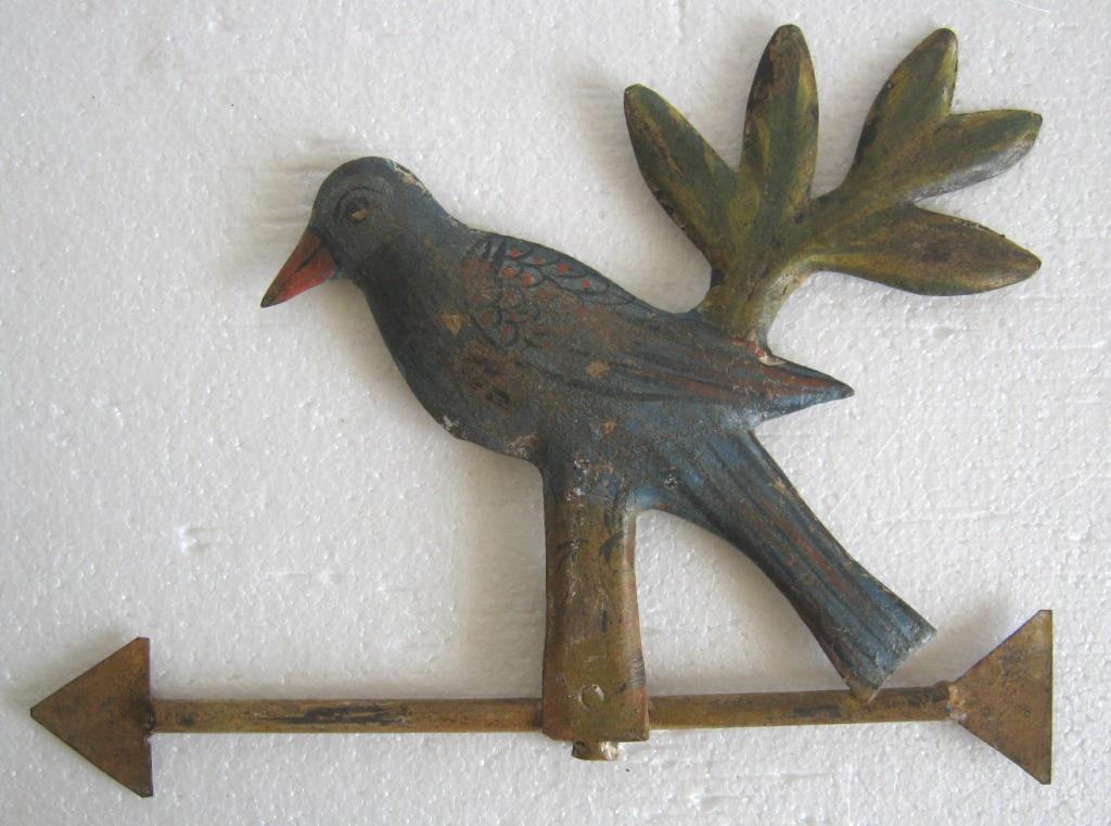 Iron bird weather vane embossed . (1 of 9)