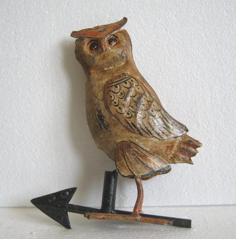 Iron Owl weather vane detailed . (1 of 8)