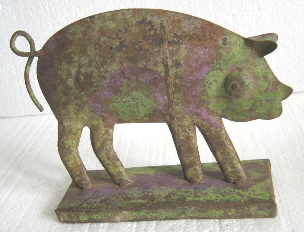 Iron pig trade / store display advertisement sign (1 of 8)