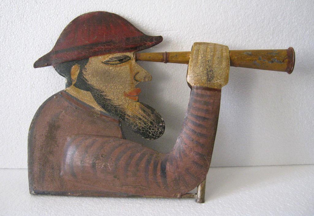 Iron Weather Vane , Man with Monocular (1 of 6)