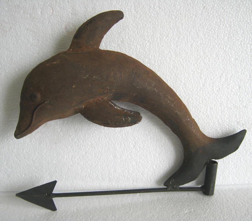 Dolphin fish weather vane embossed (1 of 5)