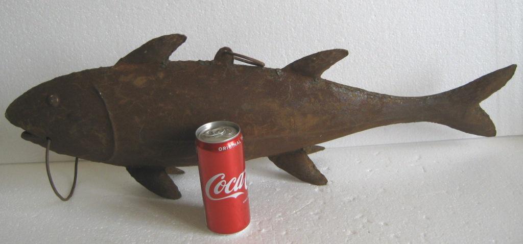 Iron fish trade sign , store display advertisement sign (1 of 8)