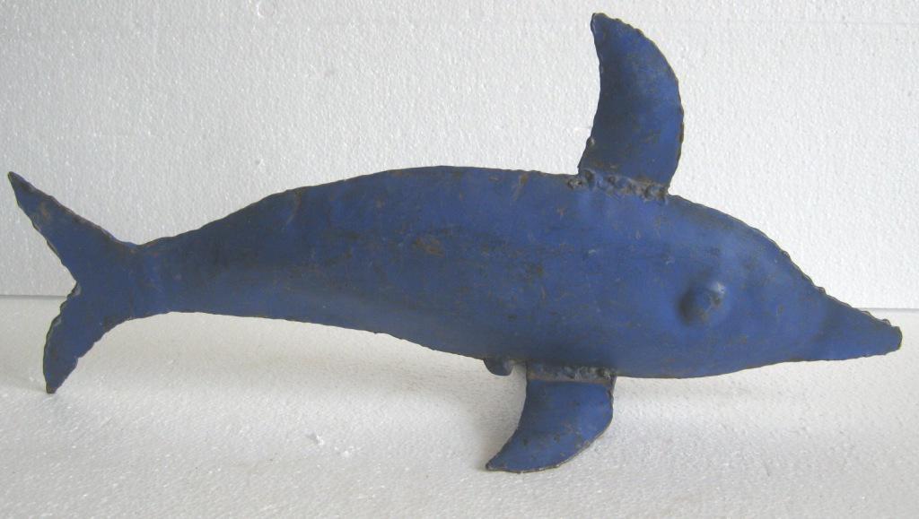 Iron fish weather vane , blue (1 of 7)