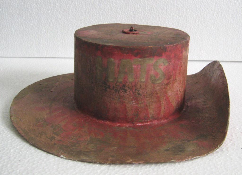 Iron hat trade sign , store display sign advertisement (1 of 8)