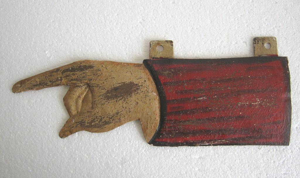 Iron Hand Direction Trade Sign (1 of 6)