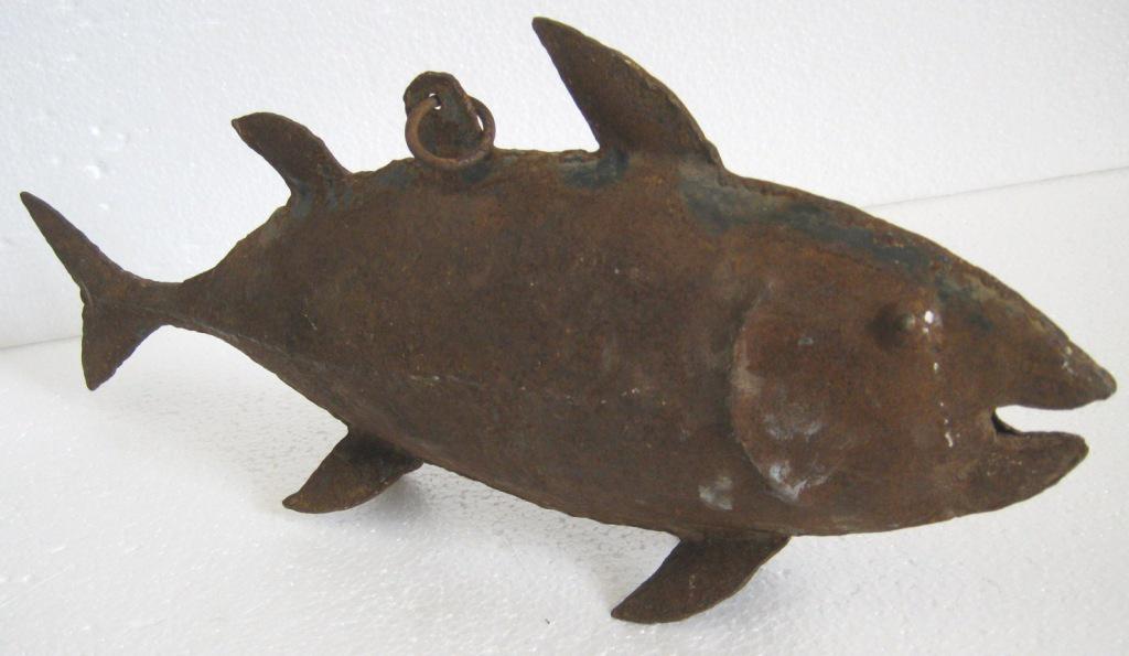 Iron fish trade sign , store display advertisement (1 of 8)