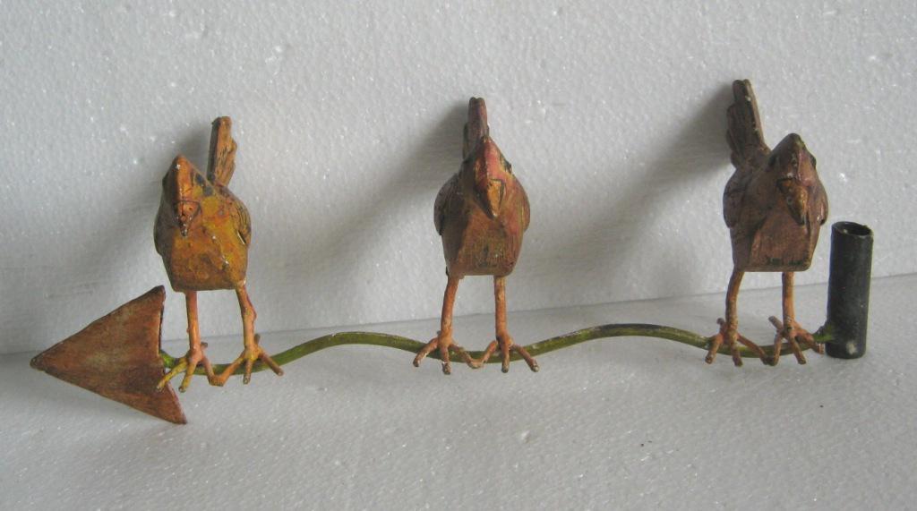Three iron birds weather vane (1 of 8)