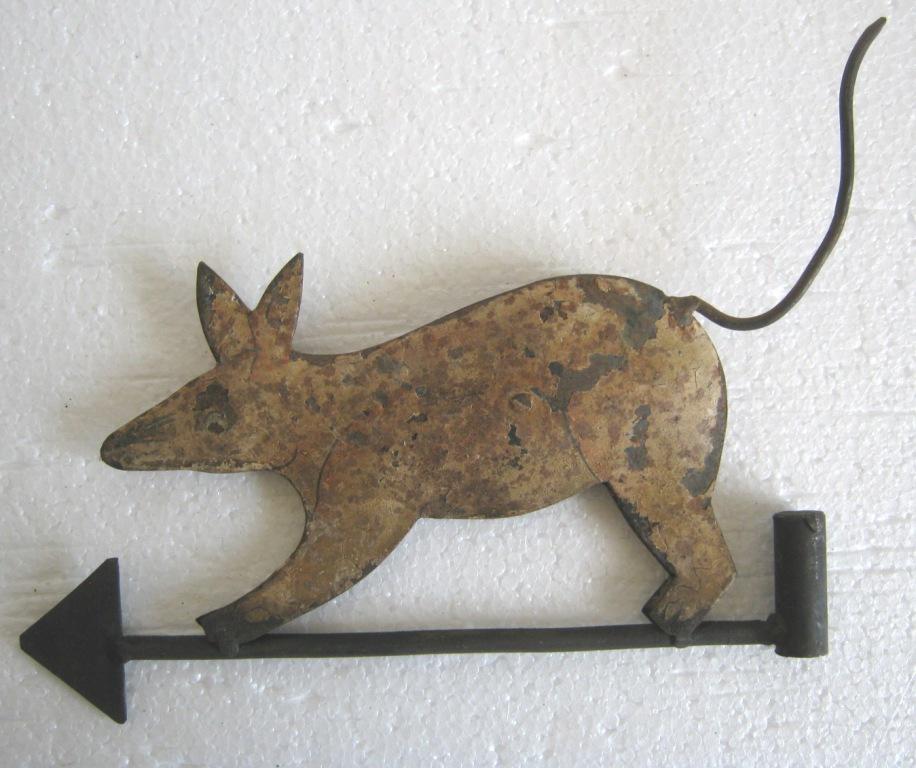 Iron mouse weather vane (1 of 6)