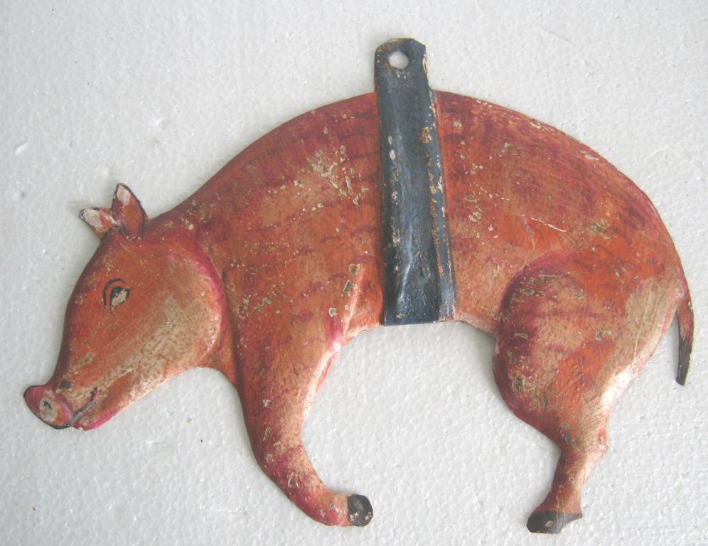 Iron pig butcher's trade sign , store display (1 of 8)