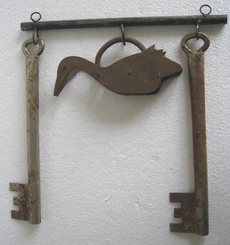 Iron duck lock smith trade store display sign (1 of 6)