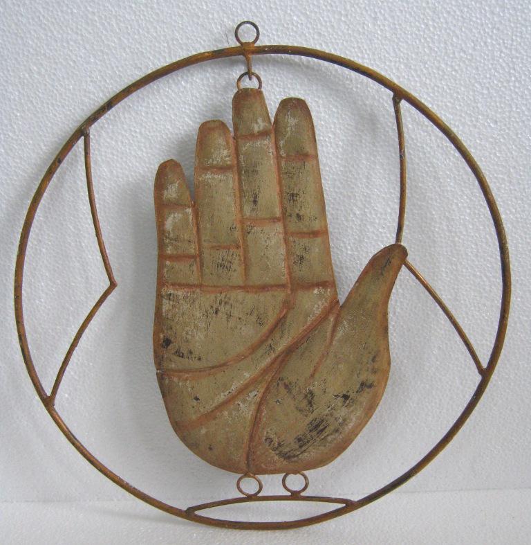 Iron palmist trade sign / store display sign . Wall (1 of 7)