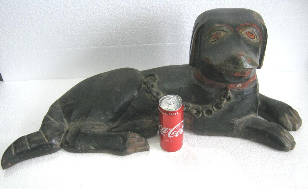 Wooden sitting dog trade sign , store display sign (1 of 16)