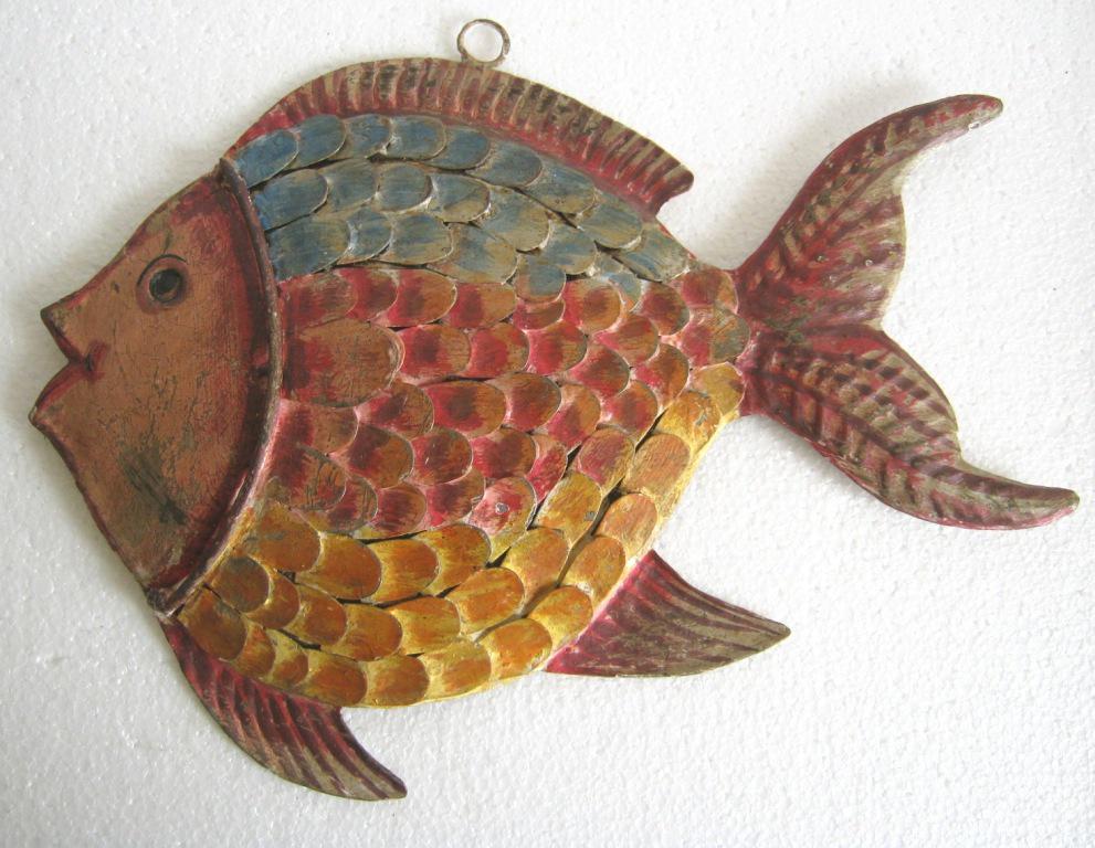 Iron fish trade sign , store display advertisement sign (1 of 8)