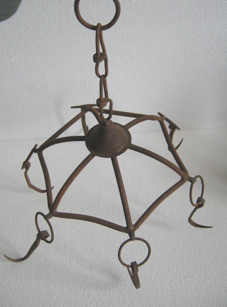 Iron butcher's hook , hexagonal . Hanging (1 of 9)