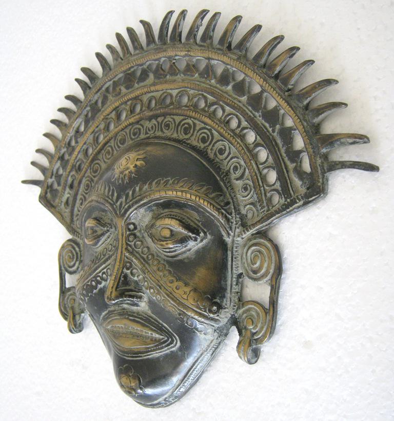 Bronze tribal mask (1 of 4)