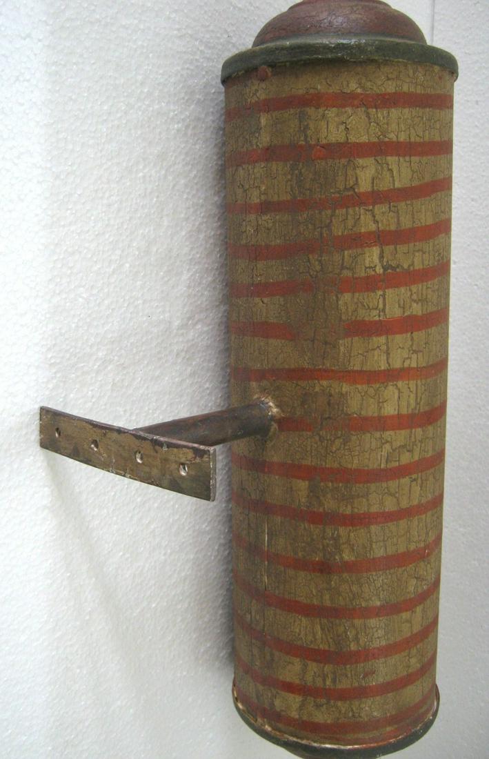 Iron barber pole , store display trade sign (1 of 7)