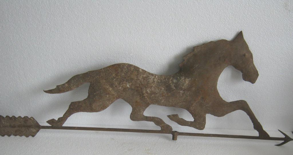 Iron running horse weather vane detailed (1 of 13)