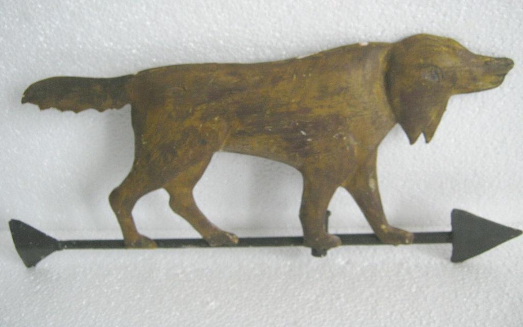 Iron embossed dog weather vane (1 of 6)