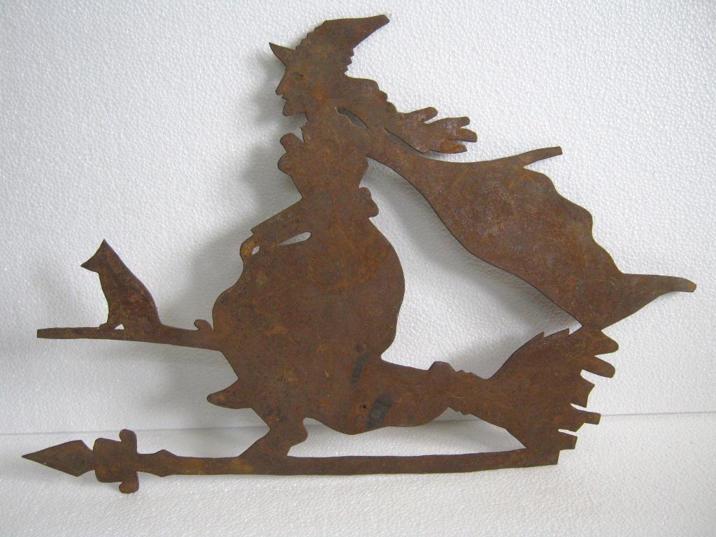 Iron Witch On Broom Weather Vane Cutout (1 of 7)