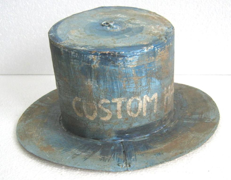 Iron riveted hat trade sign , store display (1 of 7)