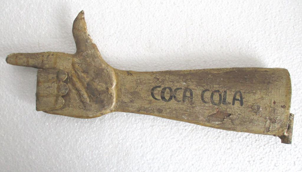 Iron Coca Cola hand direction sign (1 of 9)
