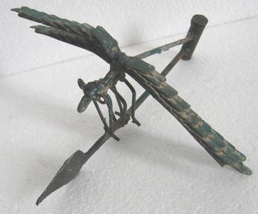 Iron Mosquito weather vane: Iron Mosquito weather vane . Size : 3.50 x 8.75 x 8.50 inch .