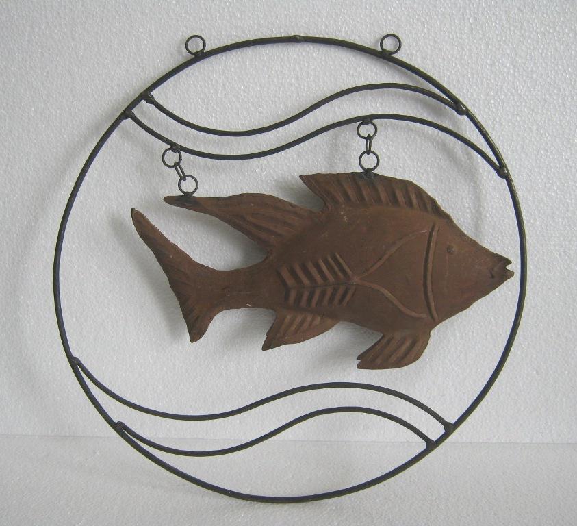 Iron fish trade sign , store display advertisement (1 of 6)