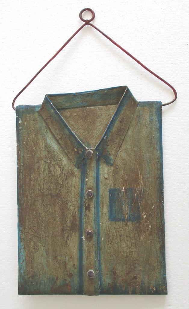 Iron shirt trade store display advertisement sign . (1 of 10)