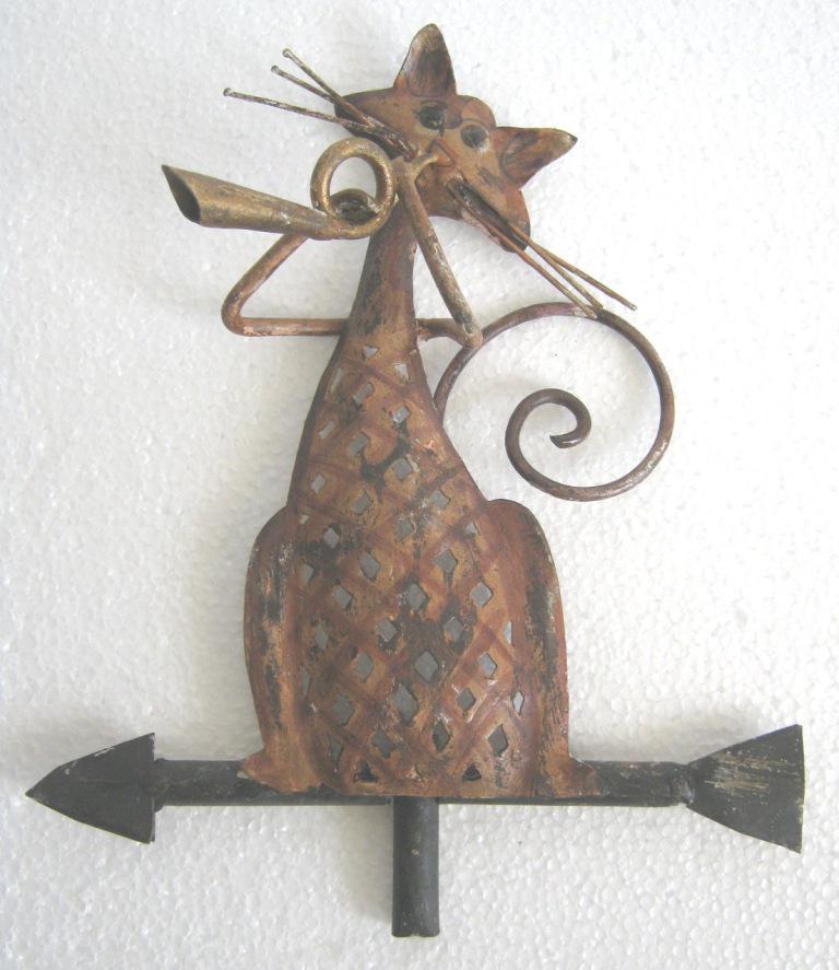 Iron Cat playing bigul weathrvane (1 of 6)