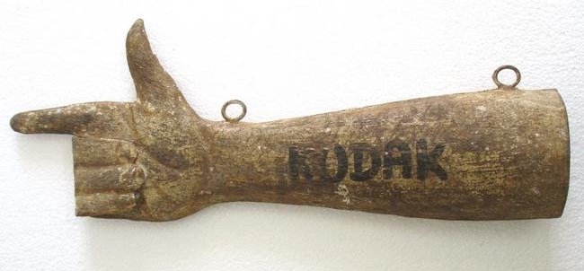 Iron hand direction KODAK advertisement trade sign (1 of 8)