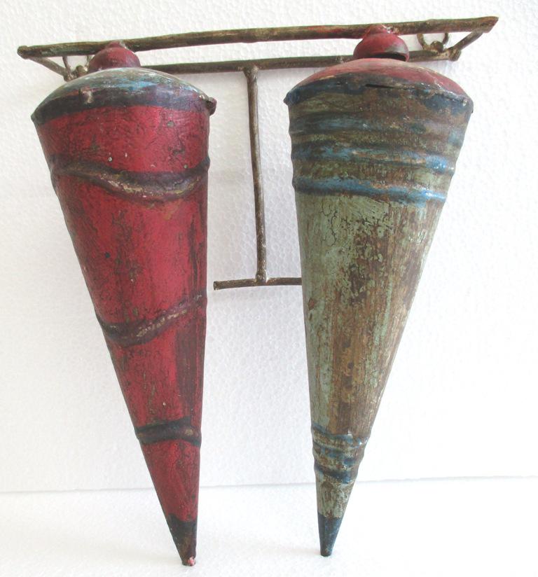 Ice cream cones trade sign wall hanging advertisement (1 of 11)