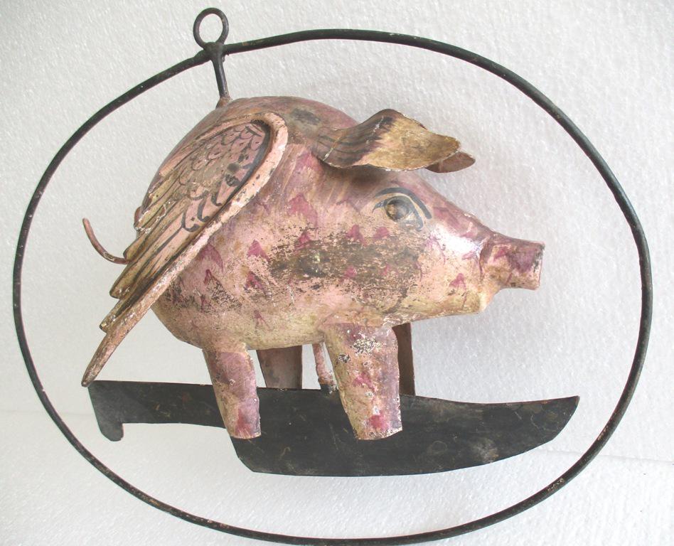 Flying pig trade store display advertisement sign (1 of 8)