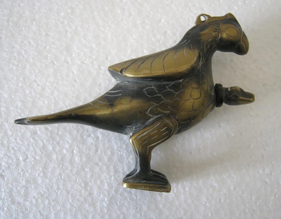 Brass Parrot perfume Bottle (1 of 6)